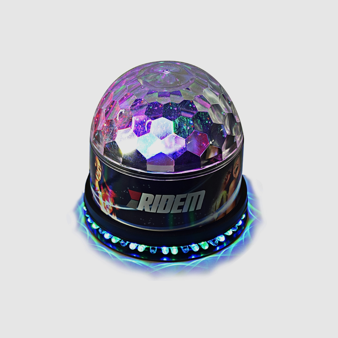 Projector Efeitos LED RGB 3x1W + 48 Led 5mm